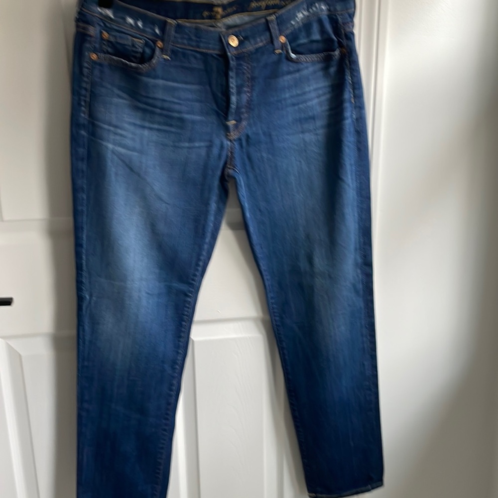 7 for all mankind skinny boyfriend jeans with button fly